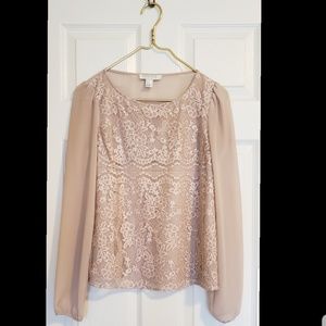 Forever 21 Neutral Blouse
